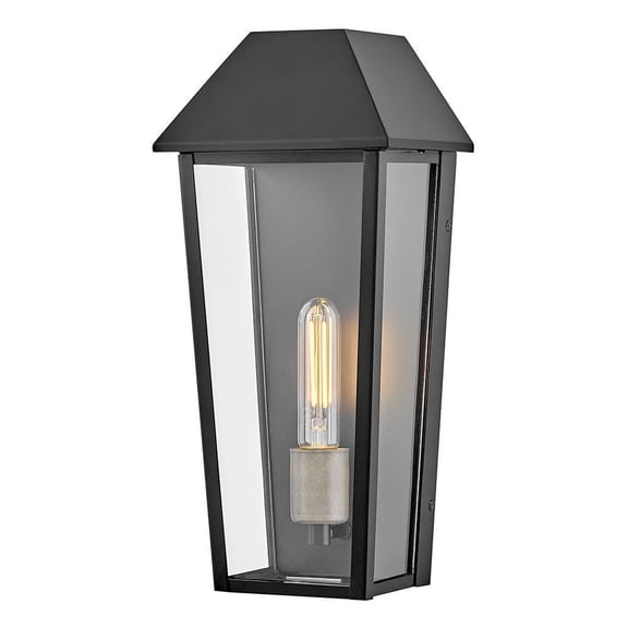 82080BK Lark Maclin - 12W 1 LED Outdoor Medium Wall Mount Lantern-15.25 Inch Tall and 7 Inch Wide