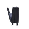 thumbnail image 3 of InUSA Hardside Luggage Set with Spinner Wheel, Avila Collection Travel Suitcases with TSA Lock and Ergonomic GEL Handle, Black, 3 Piece Set (20/24/28), 3 of 14