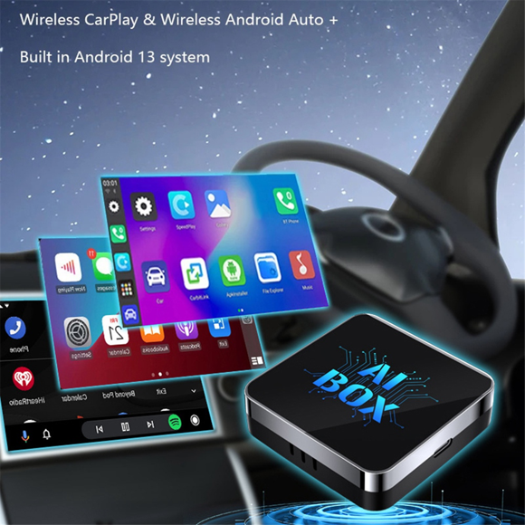 CarPlay AI Box Android 13 5Ghz WiFi Bluetooth Android Auto Wireless CarPlay Adapter 2G+16G