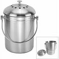 thumbnail image 5 of Stainless Steel Compost Bucket Compost Bin for Kitchen Countertop Kitchen Compost Bin Kitchen Compost Bucket with Lid,Kitchen Composter for Food Waste, 5 of 5