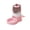 Pink, variant on Press Type Pet Feeder 2L Capacity with One-Touch Dispensing Detachable Bowl and Direct Wash Design for Indoor Cats and Small Dogs Daily Feeding and Travel 12.6x10.62x7.08in 2.09lb