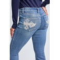 thumbnail image 5 of YMI Jeans Women's Mid Rise Heavy Stitch Bootcut Cross Studded Jeans, 5 of 7