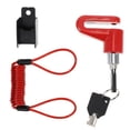 thumbnail image 5 of 1 Ensemble Verrou de Frein à Disque Alarme Sonore Verrou Cadenas de Roue de Vélo avec Câble de Rappel, 5 of 5