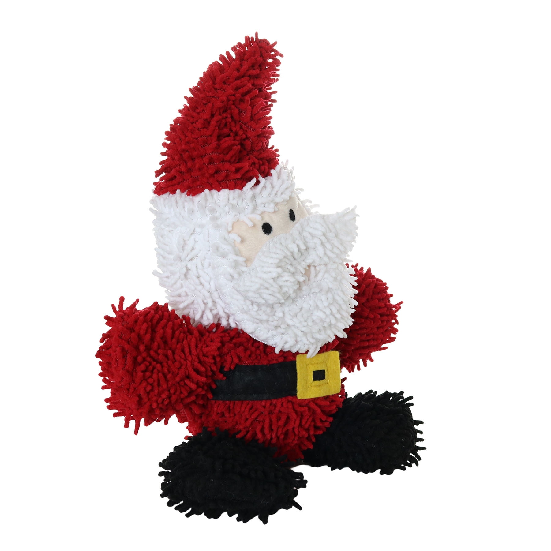 Mighty Microfiber Ball Santa, Christmas Durable Squeaky Dog Toy