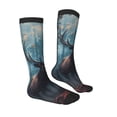 thumbnail image 4 of Lsque Mystical Forest Elk Printed Crew Socks Men's Women's LightWeight Thin Casual Calf Socks ,Knee High Socks,Cotton Socks, 4 of 9