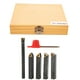 thumbnail image 2 of 5Pcs Indexable Turning Tool Set Cemented Carbide Insert for Cutting Chamfering F4-1-10mm, 2 of 5