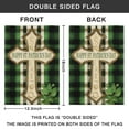 thumbnail image 4 of St. Patrick's Day Yard Flags Holiday Garden Flag Lucky Clover Buffalo Plaid Rustic Farmhouse Shamrock Outdoor Flags 12.5''×18'' Linen Vertical Double Sided Yard Flags for Home,Garden Decorations, 4 of 4