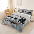 thumbnail image 2 of Catabedysis Vintage Camping Bedding,Mountain Camper Print Duvet Cover Full For Boys,Multicolor,Light Gray Reversible,3pcs,1 Duvet Cover and 2 Pillowcases, 2 of 6