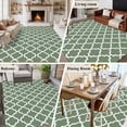 thumbnail image 5 of 6'x9' Area Rugs, Sage Green Morocco Indoor Outdoor Area Rug for Living Room Bedroom, Minimalist Boho Ethnic Abstract Motif Washable Bathroom Rugs Kitchen Floor Carpet Mats Home Decor Aesthetic, 5 of 8