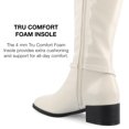 thumbnail image 7 of Journee Collection Womens Rhianah Tru Comfort Foam Stacked Block Heel Square Toe Boots, 7 of 7