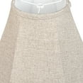 thumbnail image 3 of TOOTOO STAR Bell Lamp Shades Set of 2, Medium Medium 6" Top x 14" Bottom x 10" High Brown Linen LampShade, 3 of 6