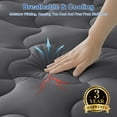 thumbnail image 5 of INGALIK Twin Size Mattress Pad, Cooling Breathable Mattress Topper, 400TC Quilted Fitted Protector and Cover with 8-21" Deep Pocket, Dark Gray, 5 of 10