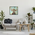 thumbnail image 2 of Brushed Painting Cow Animal Animals & Insects Painting Black Framed Art Print Wall Art, 2 of 7