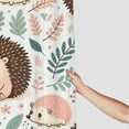 thumbnail image 3 of WERPE Waterproof Shower Curtain, Hedgehog Design, Soft Warm Lightweight Home Bathtubs Bathroom Curtain Decoration, Multiple Sizes White, 3 of 7