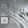 thumbnail image 4 of Full Body Shower System with Body Shower Spray Jets, 12'' Ceiling Shower Head System with Jets & Hand Shower, Polished Chrome Rain Shower System Faucet Set with Jets & Valve, 4 of 9