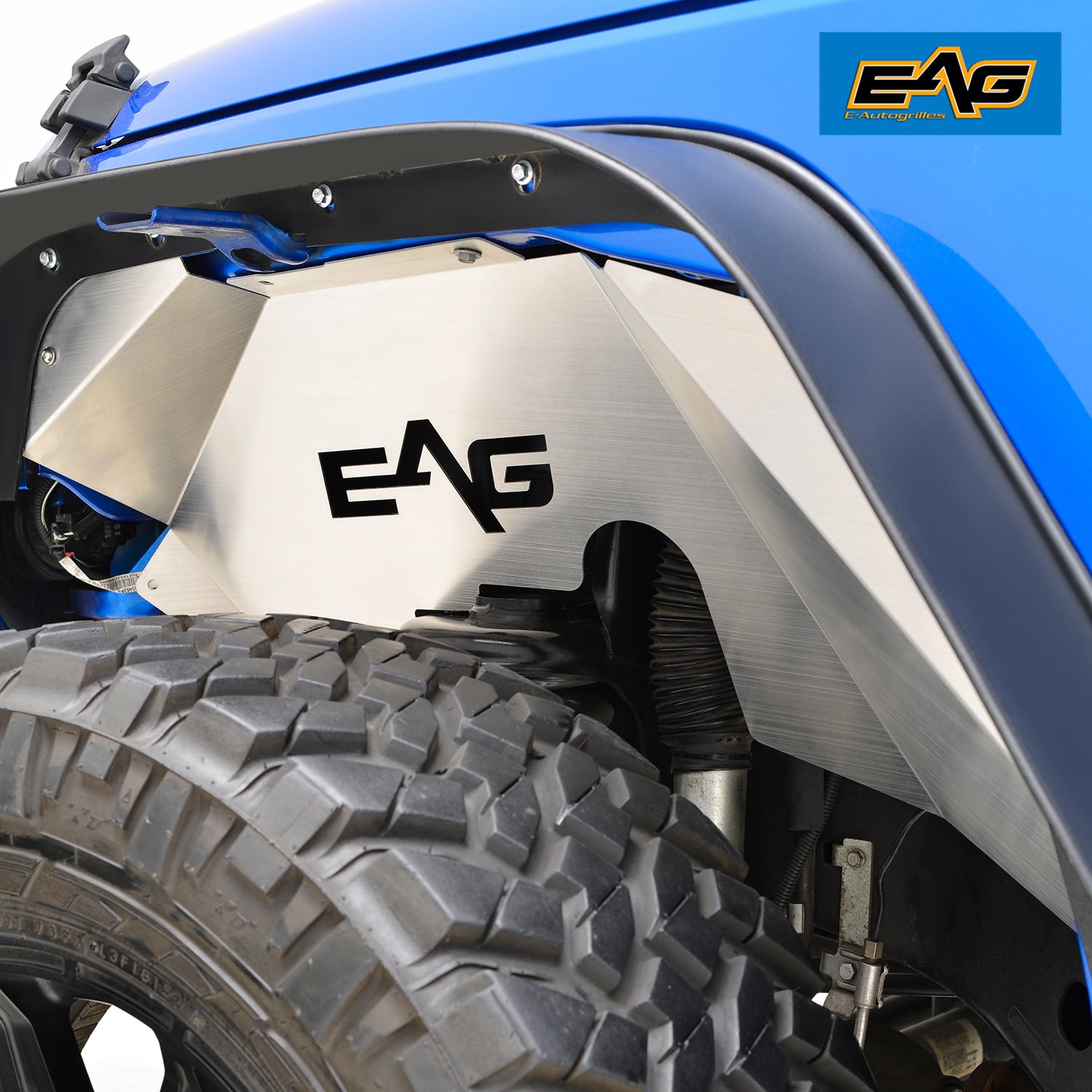 EAG 0718 Jeep Wrangler JK 2PCS Aluminum Front Inner Fender Flares