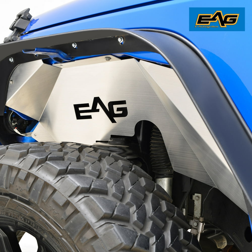 EAG 0718 Jeep Wrangler JK 2PCS Aluminum Front Inner Fender Flares