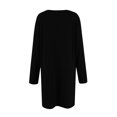 thumbnail image 6 of Women's Fall Winter Fashionable Long Sleeve Sweater Dress with Waist Tie and Pockets, Casual Knit Dress for Women, Belted Style for Comfort and Practicality,Black,L, 6 of 9