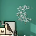 thumbnail image 2 of Calcomanías de Pared 3D Acrílico Espejo Adhesivo Ygjytge Crescent Hollow Plata, 2 of 9