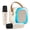 White, variant on XAXRE Mini Karaoke Machine for Kids Adults, Portable Bluetooth Speaker with 2 Wireless Mic, Karaoke Machine with Voice Changing Effect Colorful Lights Birthday Gifts for Kids Ages 4 to 12+
