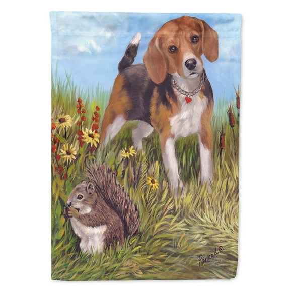 Beagle Hunter Hunted Flag Canvas House Size