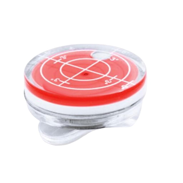 koolsoo Golf Ball Marker Level Function Accessories Putting Aid Gift for Men Kids Golfer Red