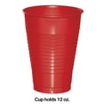 thumbnail image 2 of Creative Converting Classic Red Solid Print Plastic Party Supply Sets, (20 Pieces) 3.5", 2 of 2