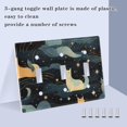 thumbnail image 4 of 2 Gang Switch Covers Cute Cats Light Wall Plate Home Faceplate Switch Plates 4.56”x4.48”, 4 of 8