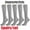 Gray, variant on JJHGVB 5 Pairs Compression Socks Multi-Sport Athletic Compression Socks for Baseball, Softball, Football, Soccer & all other sports Blue L