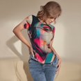 thumbnail image 3 of Sigee Vibrant Street Art Portrait for Bodysuits for Womens Round Neck Short Sleeves Onesie Womens Jumpsuits-XX-Large, 3 of 7