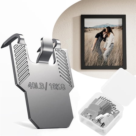 NOGIS Picture Hangers Claw Hooks for Drywall：15Pcs Wall Picture Frame Hanging Hooks - Art Hanging No Damage Heavy Duty Mirror Photo Poster Painting Hanger Hardware Kit for Room Office Decor