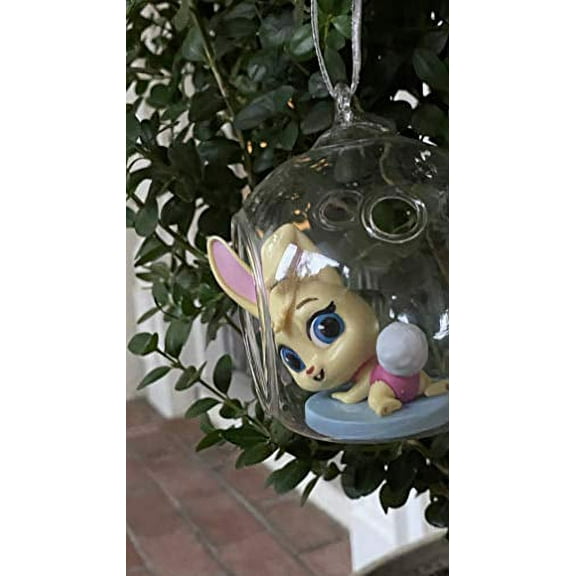 ASDF Disney Tots Tiny Ones Transport Service Blondie The Bunny Custom PVC Figure in Globe 4" Holiday Christmas Tree Ornament 2pcs Detachable