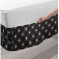 thumbnail image 2 of Abstract Bed Skirt, Lattice Inspired Pattern of Modern Geometric Grid Simple Graphic Image, Elastic Bedskirt Dust Ruffle Wrap Around for Bedding Decor, 4 Sizes, Dark Grey and Eggshell, by Ambesonne, 2 of 2