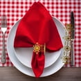 thumbnail image 2 of Paokuoon Snowflake Napkin Rings 50Pcs Snowflake Napkin Rings Disposable Napkin Holders Serviette Rings Dining Table Decorations, 2 of 7