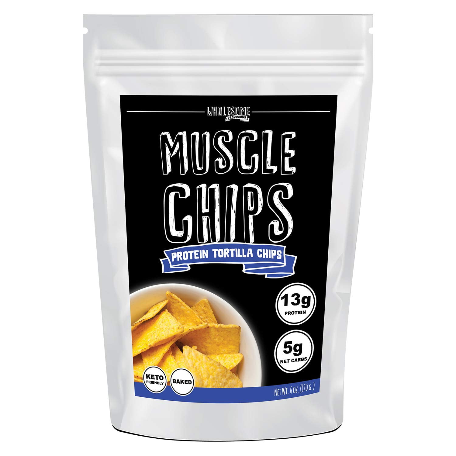 Protein Chips, 13g Protein, 5g Net Carbs, Keto Snacks, Low Carb Snacks