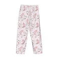 thumbnail image 3 of Vsdgher Cute Piggy Ballerina Print Mens Pajama Pants Sleep & Lounge Pants, PJ Bottoms With elastic waistb and Pockets, 3 of 5