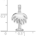 thumbnail image 3 of 14K White Gold Charleston Palm Tree Charm Material Primary - Luxury Sleek Beautiful Celebrate milestones with style and brilliance, 3 of 4