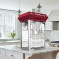 thumbnail image 7 of Commercial Popcorn Maker Machine,12 Ounce Kettle Stainless Steel Commercial Popcorn Machine with Tempered Glass,Warming Deck, 800W Countertop Popcorn Popper for Parties Red,, 7 of 7