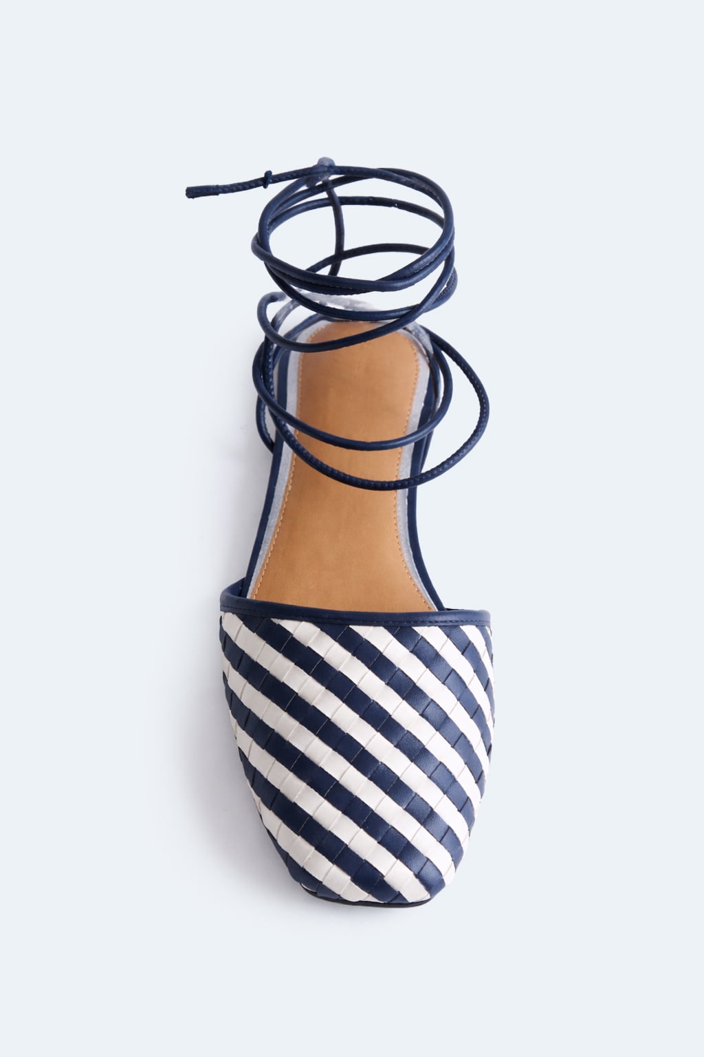 Free Assembly Women's Woven Wrap Slide Flats