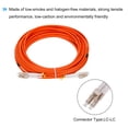 thumbnail image 4 of Unique Bargains Câble de Patch de Fibre 10 Mètres 32,8 Pi Multimode LC-LC OM2 LSZH à Fibre Optique Orange pour Émetteur-Récepteur Réseau 1 Pce, 4 of 6