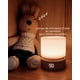thumbnail image 3 of Luz de noche con temporizador, lámpara de mesa pequeña, luz de noche LED para niños, luz de noche para bebés, con veta de madera, regulable, recargable, 3 of 5