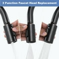 thumbnail image 2 of Wowow 3-Function Kitchen Faucet Spray Head Replacement in Brushed Nickel, 2 of 5