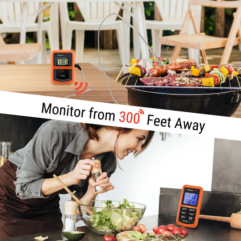 ThermoPro TP07 Remote Wireless Digital Kitchen Cooking Food Meat Thermometer