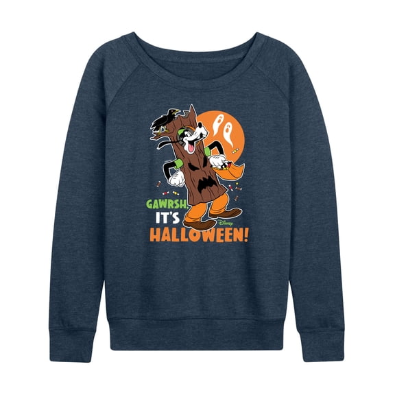 Mickey & Friends - Gawrsh It's Halloween - Women's Lightweight French Terry Long Sleeve Shirt
