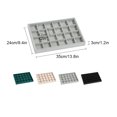thumbnail image 4 of kurtrusly Wood Velvet Display Tray Durable And Exquisite Craft Wide Display Space For Rings Bracelets Black 1Set, 4 of 6