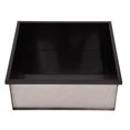 thumbnail image 1 of Estante de ducha empotrado para nicho de ducha, estante de almacenamiento con inserción de acero inoxidable 304 para suministros de baño, rejilla única, gris rutenio, 1 of 14