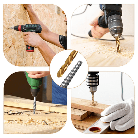 10-Piece Screw Extractor Set, for Removing Stripped Screws and Broken Bolts Drill Bit Extractor Set