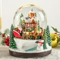 thumbnail image 2 of Christmas Snow Globes, Snow Globes Christmas with Musical Battery Operated LED Lights Glittering Water Globes Winter for Holiday Home Indoor Christmas Decorations and Gifts, 2 of 7