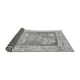 thumbnail image 2 of Ahgly Company Indoor Round Abstract Gray Modern Area Rugs, 7' Round, 2 of 4
