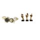 thumbnail image 1 of Escultura decorativa de metal nórdico para pared, diseño de flores y hojas colgantes, estatuas de resina, arte abstracto de mesa, artesanías, recuerdo, 1 of 8